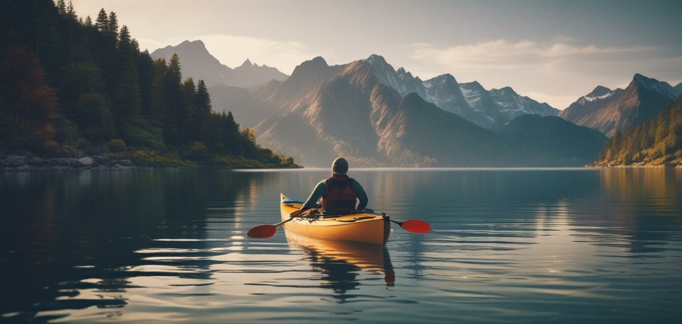 Sit-in kayak on water