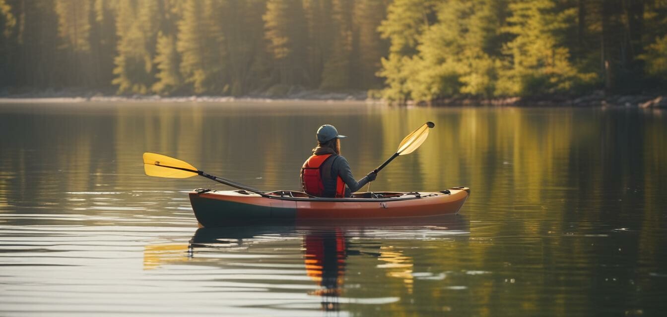 Sit-on-top kayak in use